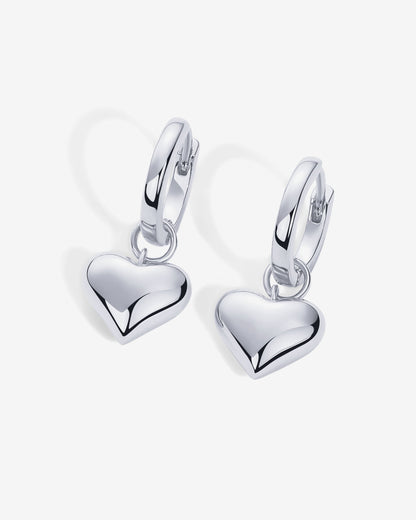 Heart Charm Earrings