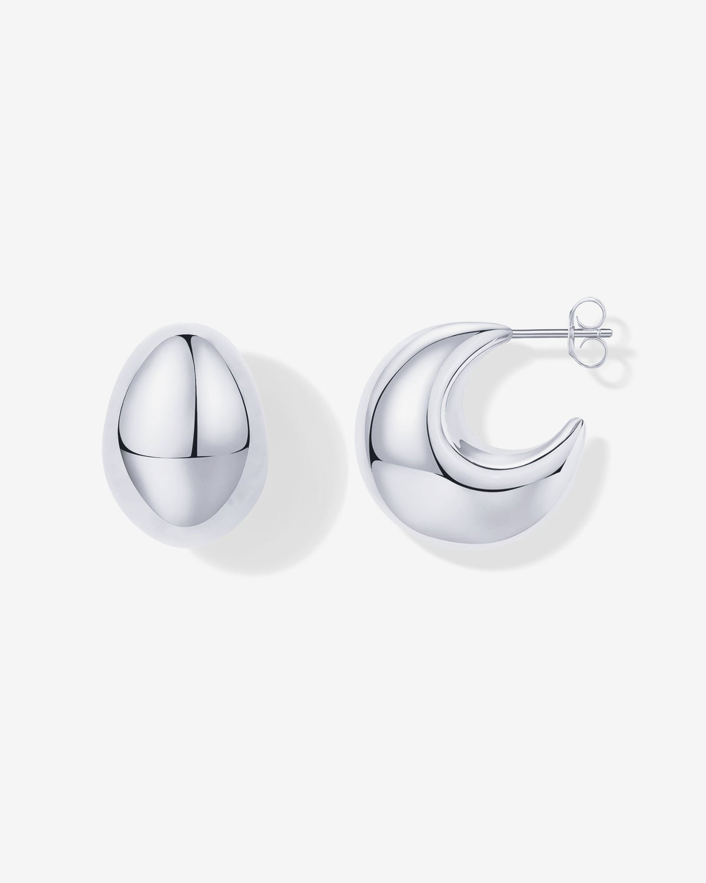 Chunky Dome Hoop Earrings