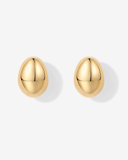 Chunky Dome Hoop Earrings