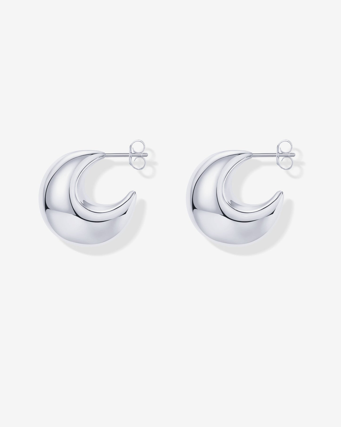 Chunky Dome Hoop Earrings
