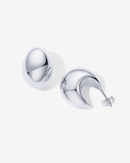 Chunky Dome Hoop Earrings