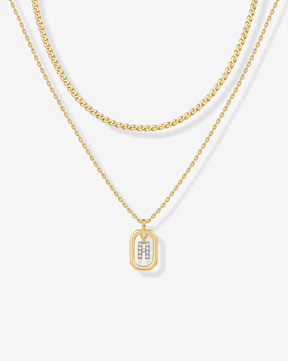 Singapore Initial Layering Necklace