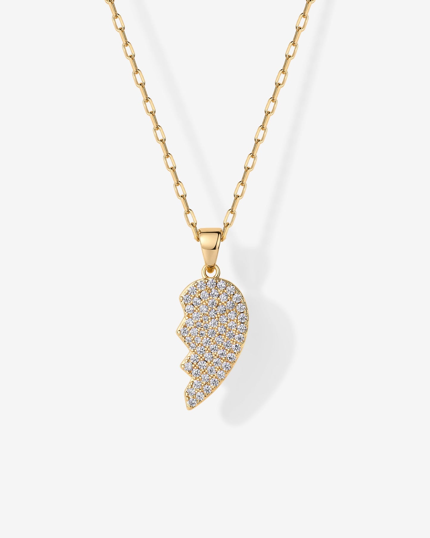 Heart Pendant Necklace Set
