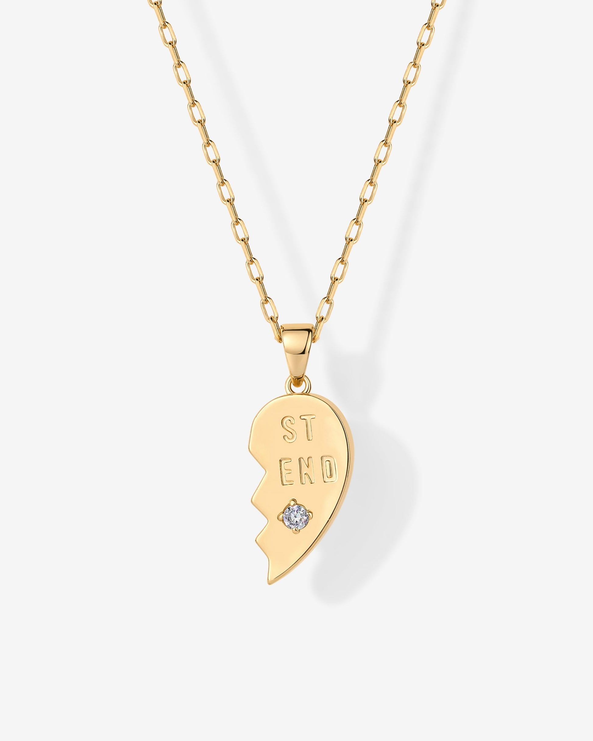 Heart Pendant Necklace Set