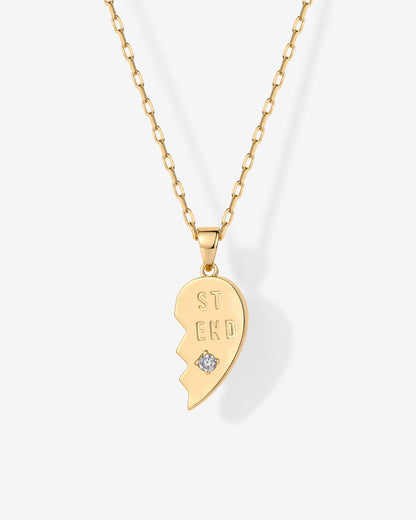 Heart Pendant Necklace Set
