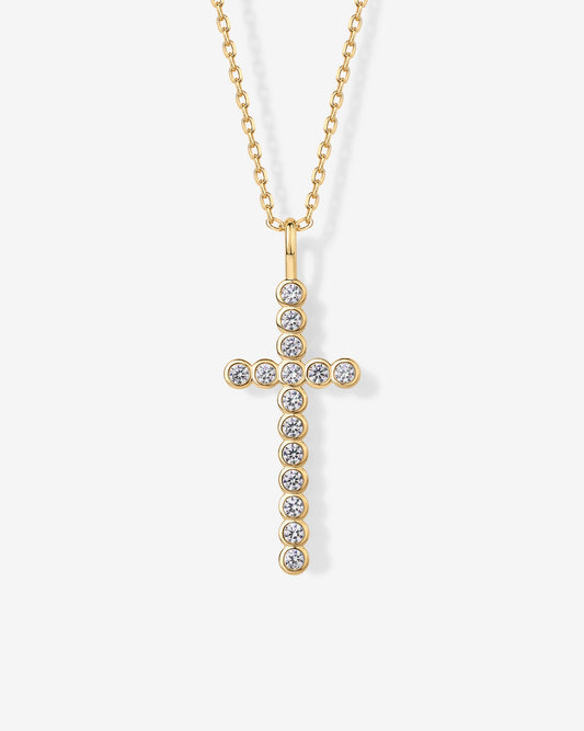 Cross Bezel Pendant