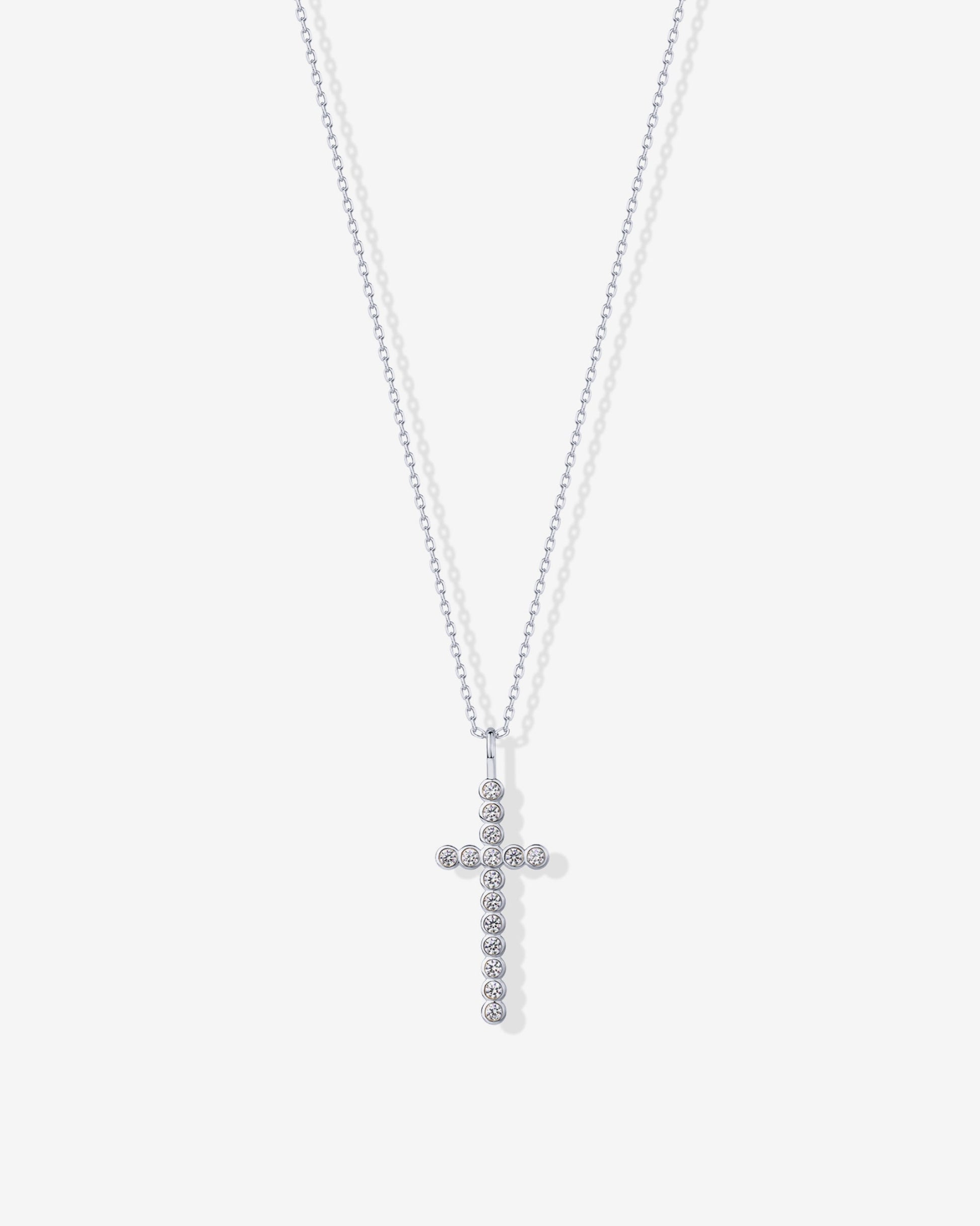 Cross Bezel Pendant