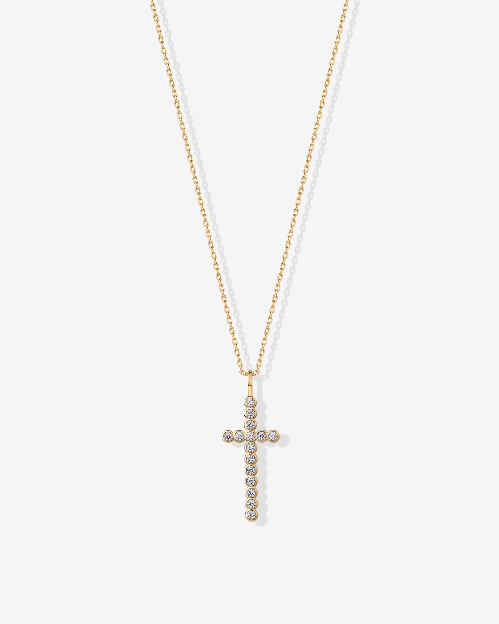 Cross Bezel Pendant