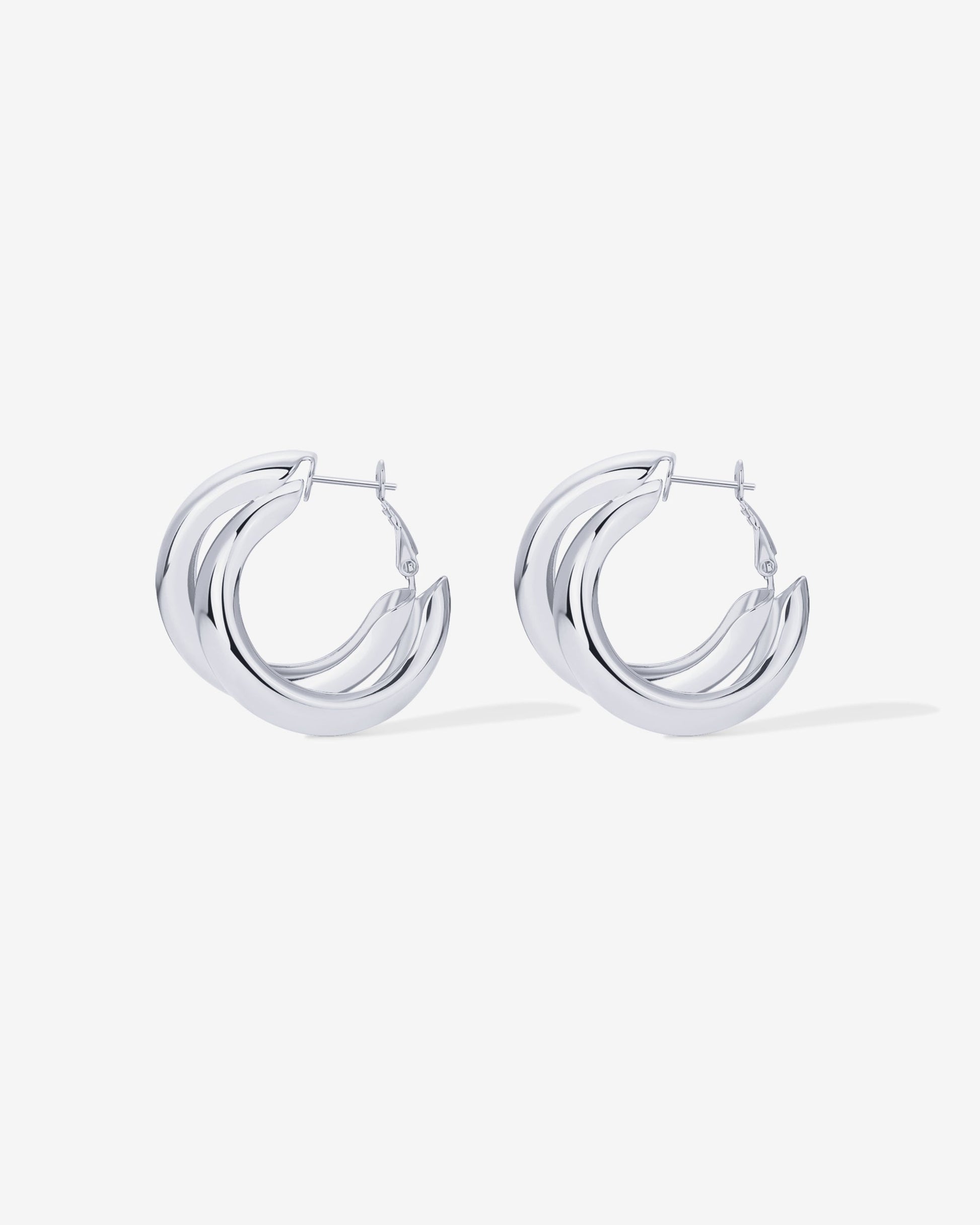 Chunky Double Hoops