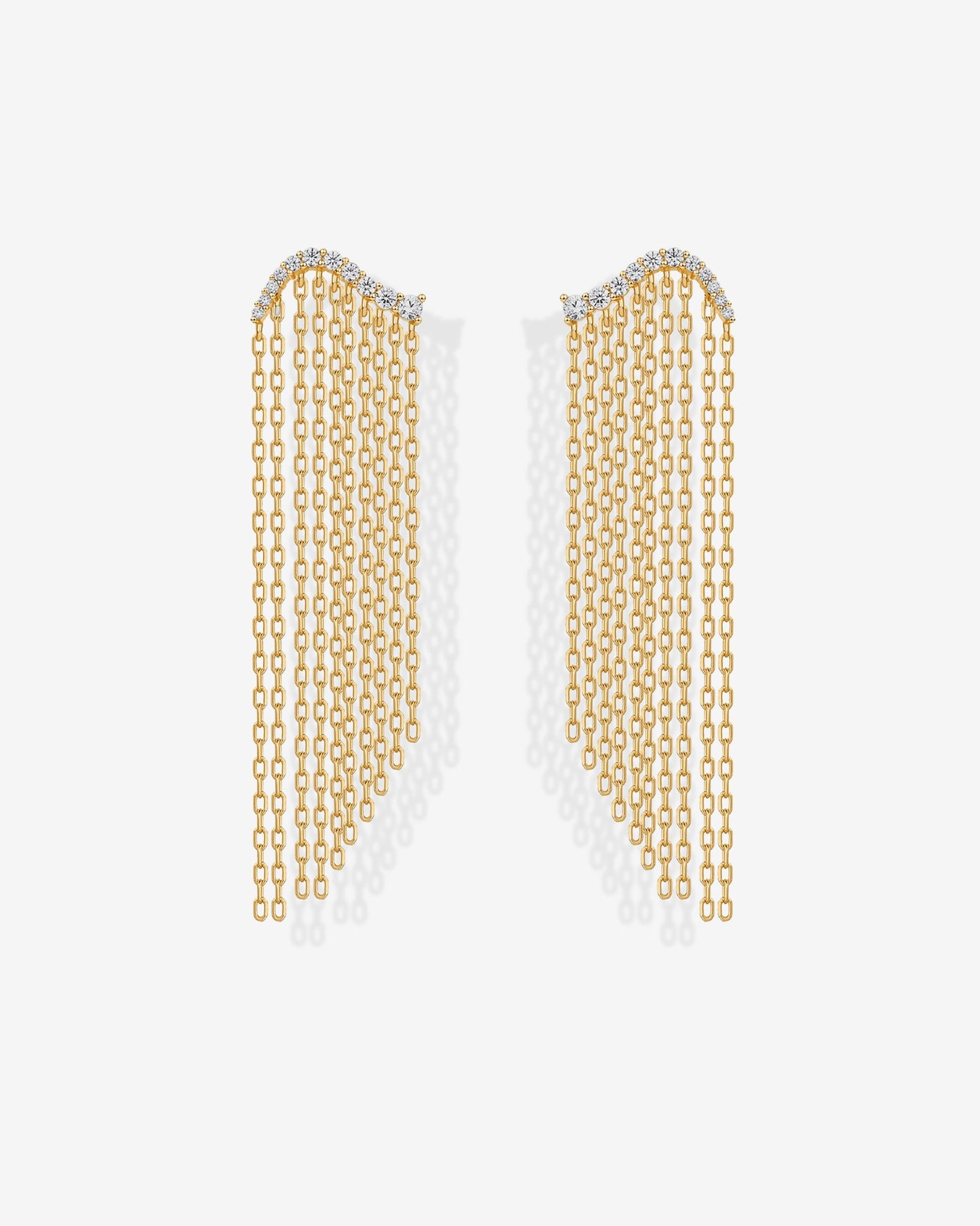 Chain Crawler Dangle Earrings