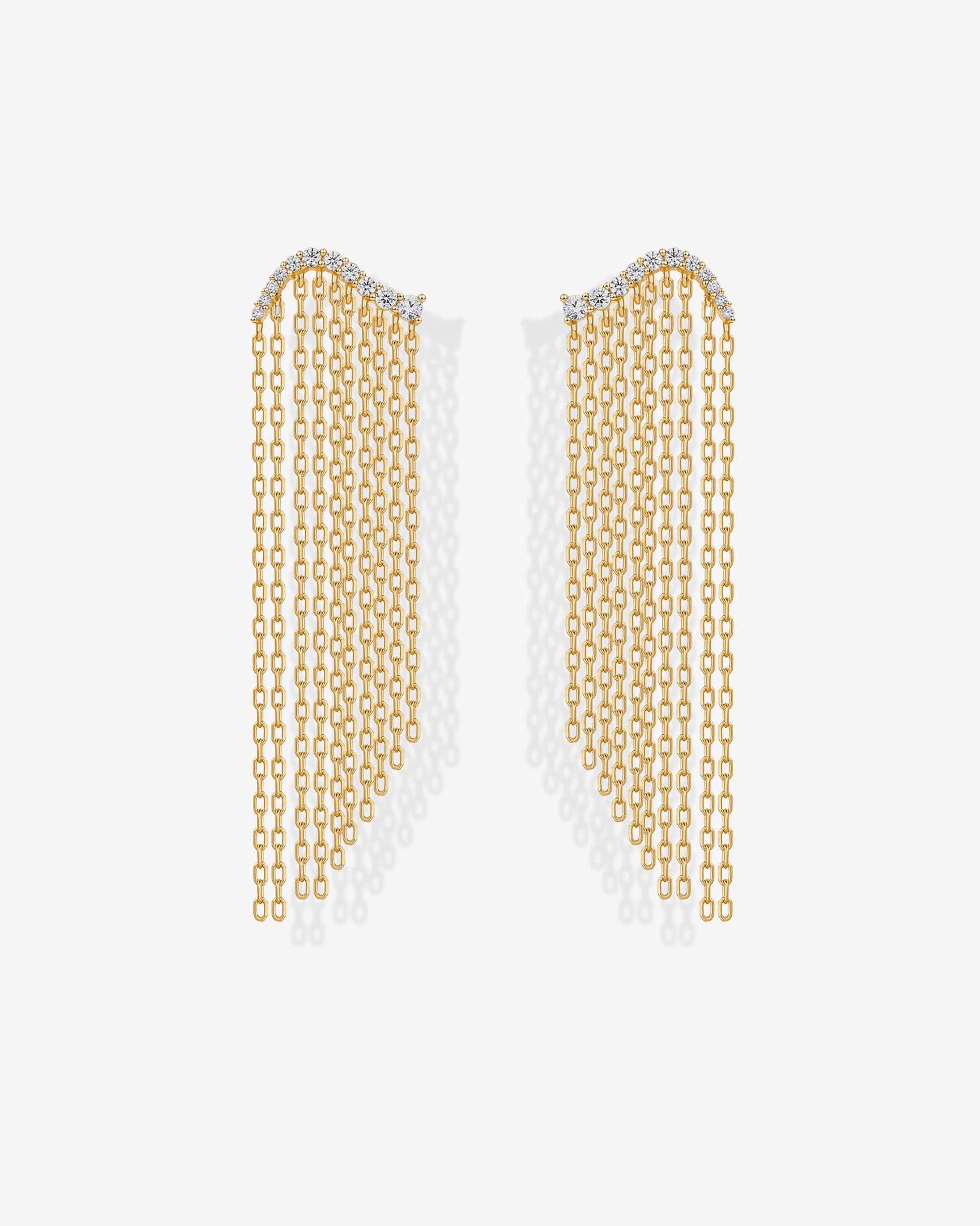 Chain Crawler Dangle Earrings