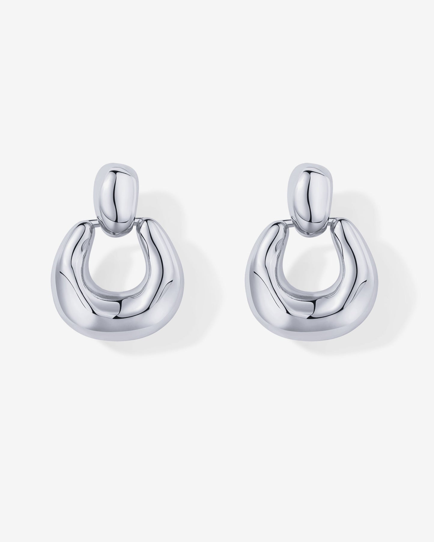 Chunky Dangle Door Knocker Earrings