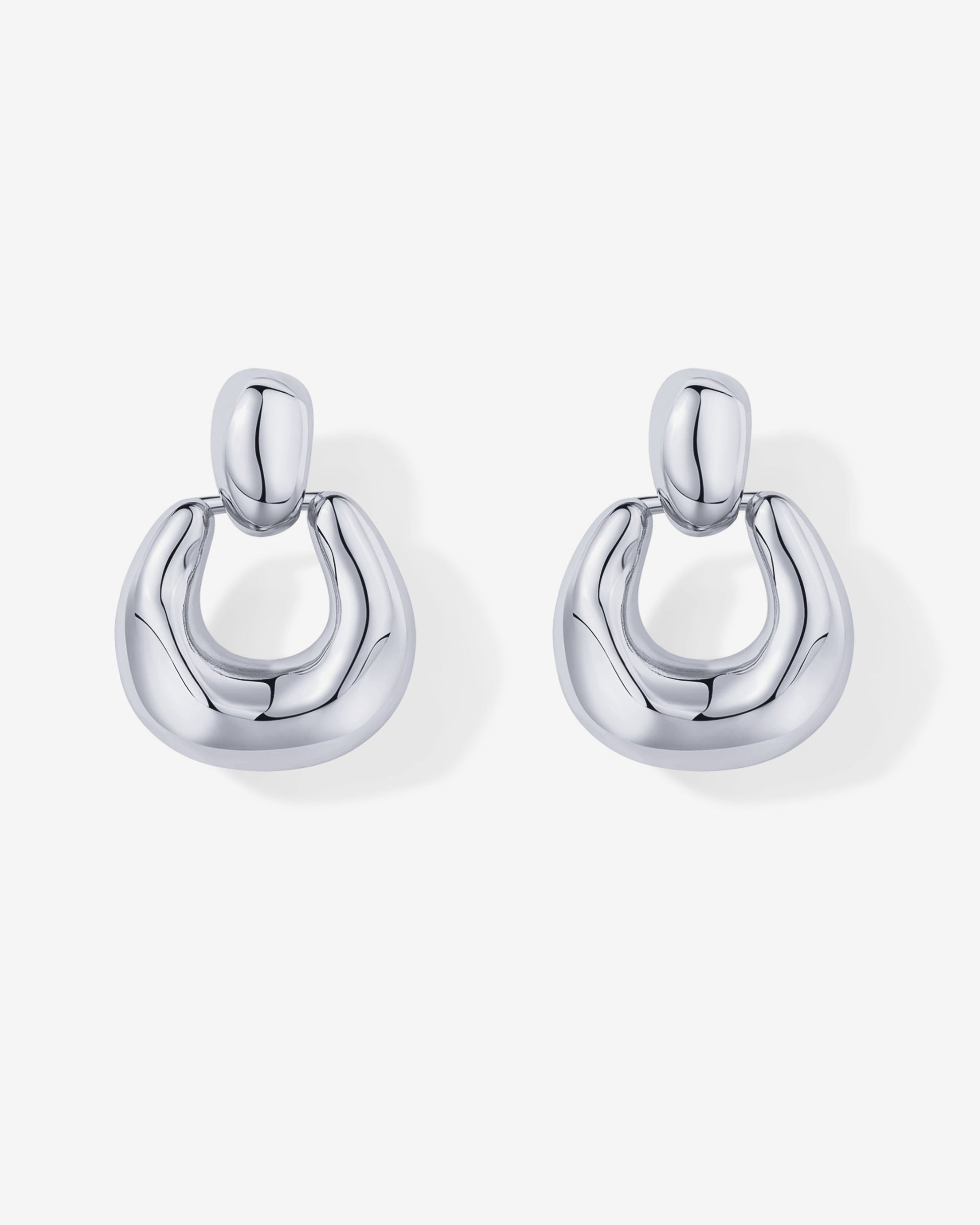 Chunky Dangle Door Knocker Earrings