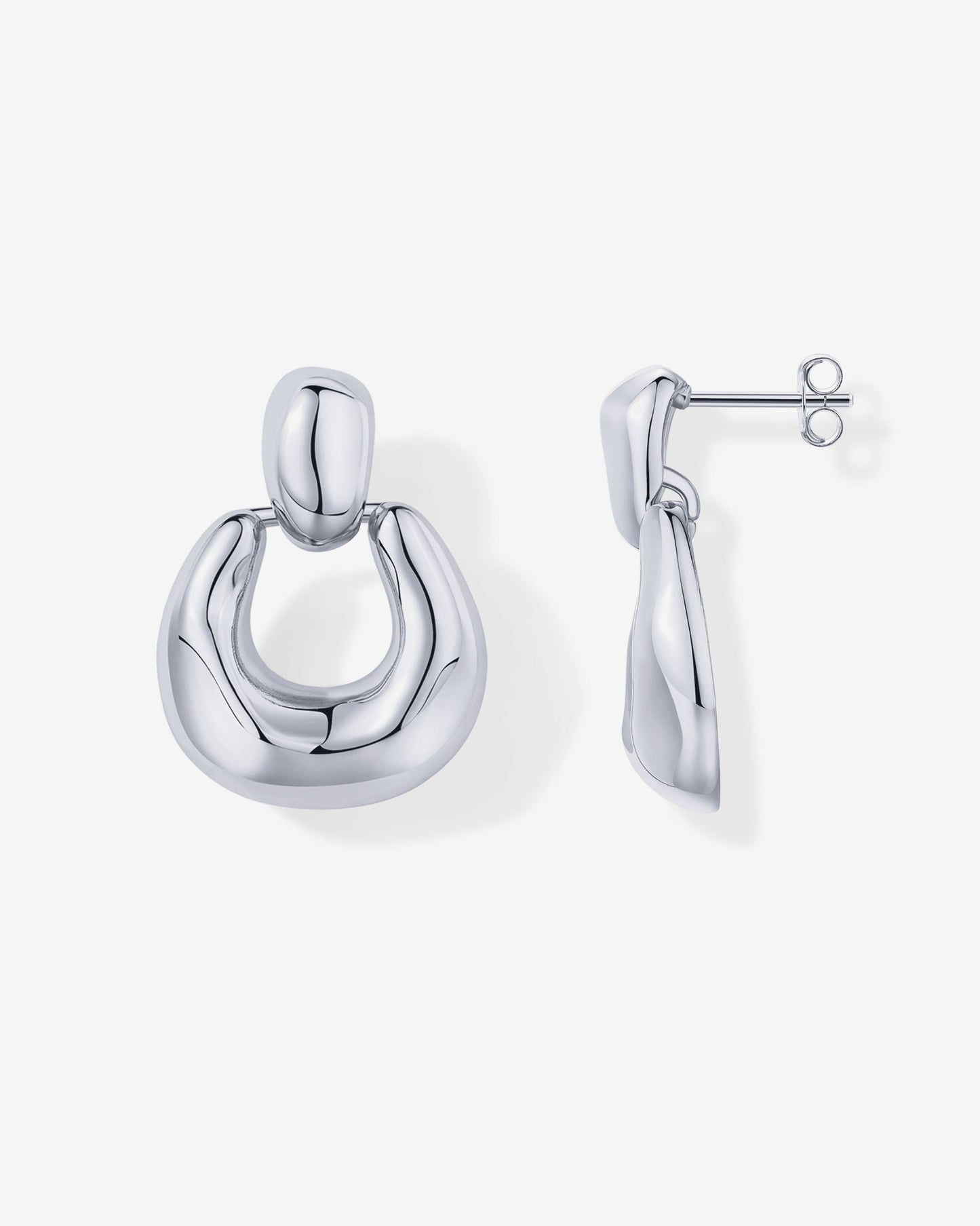 Chunky Dangle Door Knocker Earrings