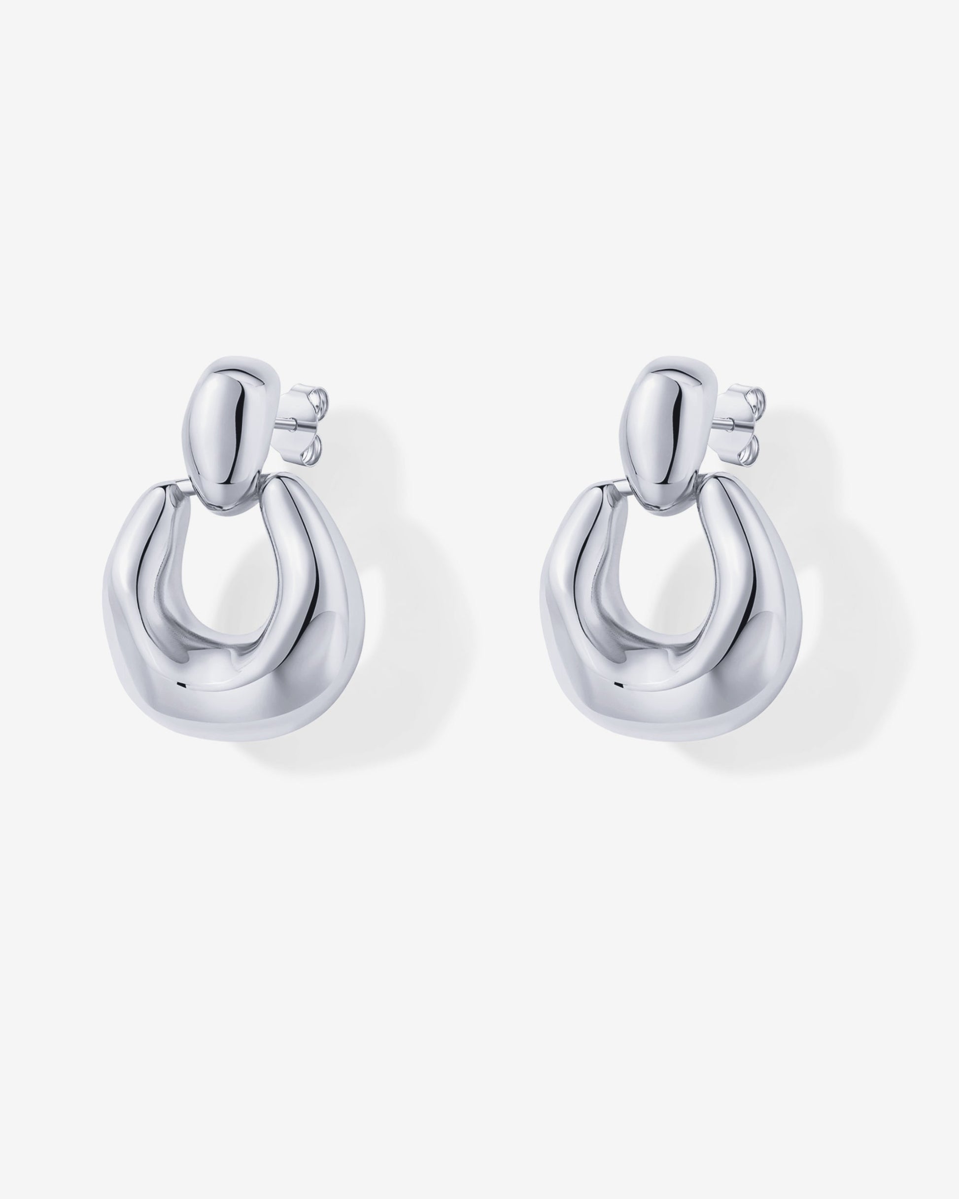 Chunky Dangle Door Knocker Earrings