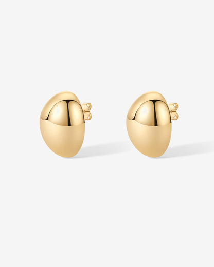80s Button Stud Earrings