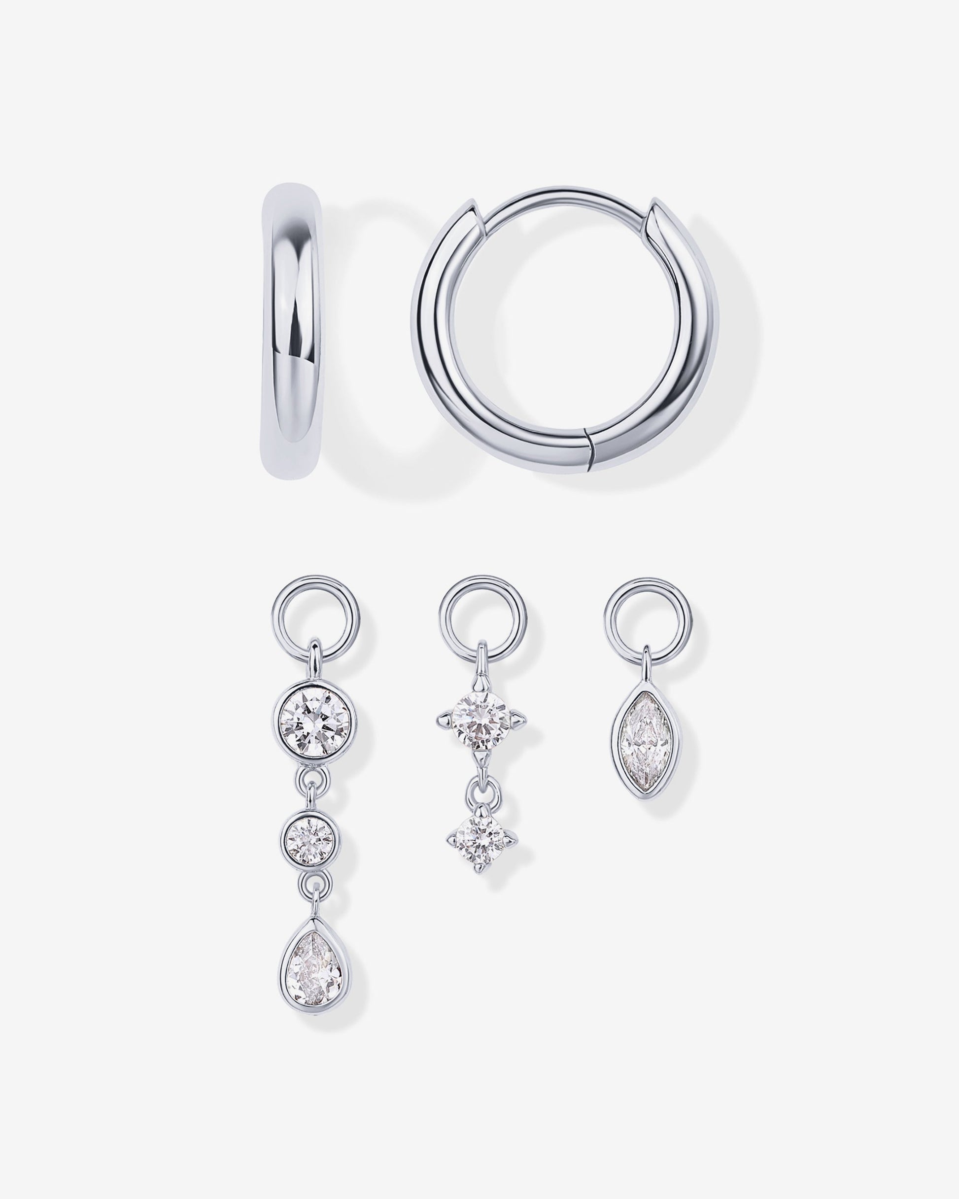 Mix and Match Huggie and Charms Set