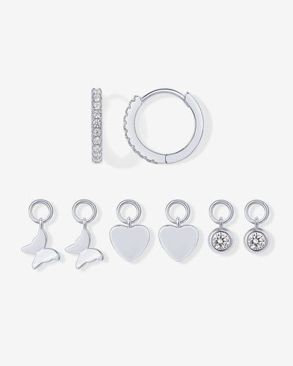 Mix and Match Huggie and Charms Set