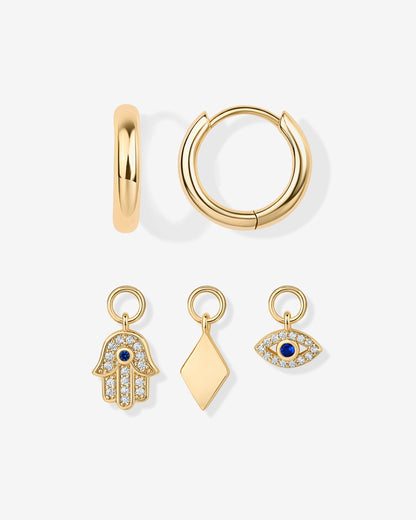 Mix and Match Huggie and Charms Set