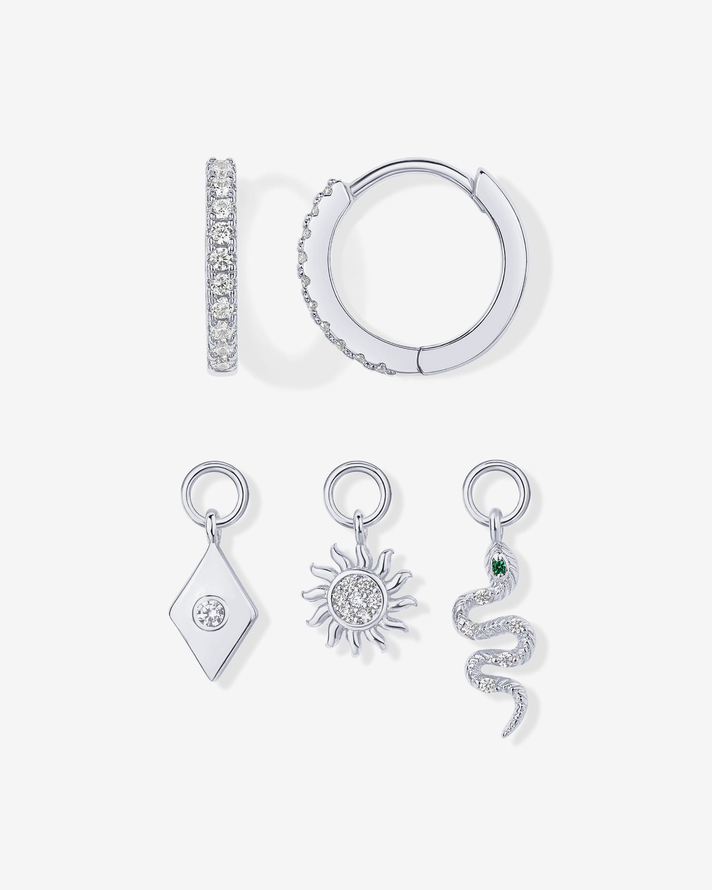 Mix and Match Huggie and Charms Set