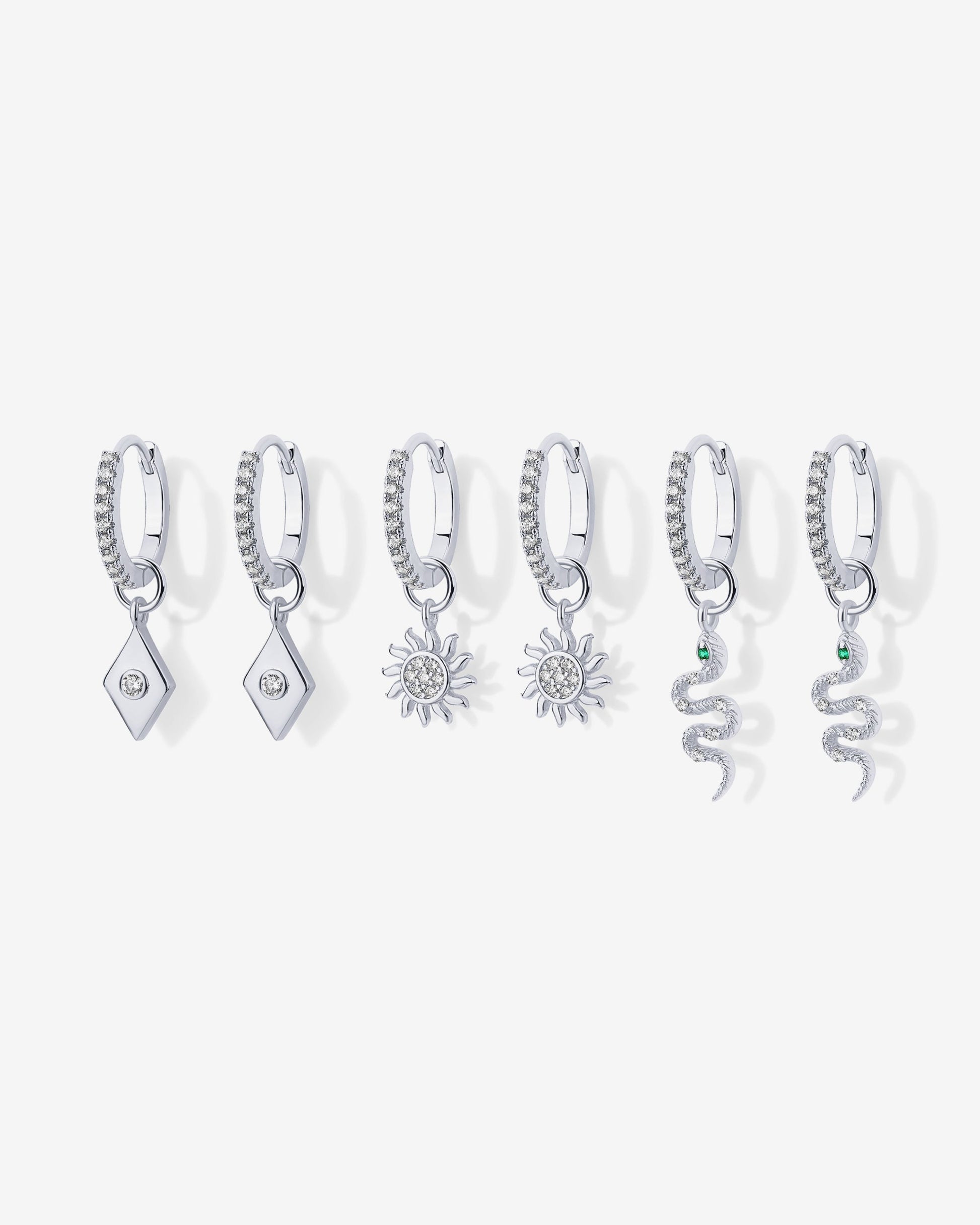 Mix and Match Huggie and Charms Set