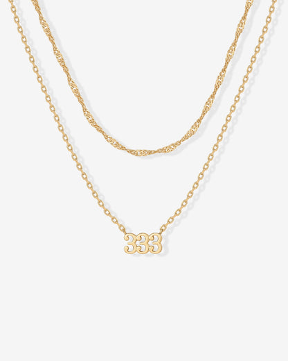 Angel Number Pendant Necklace