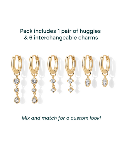 Mix and Match Huggie and Charms Set