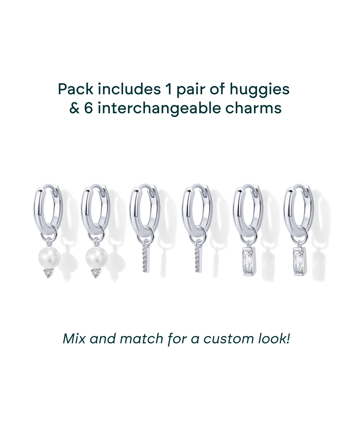 Mix and Match Huggie and Charms Set