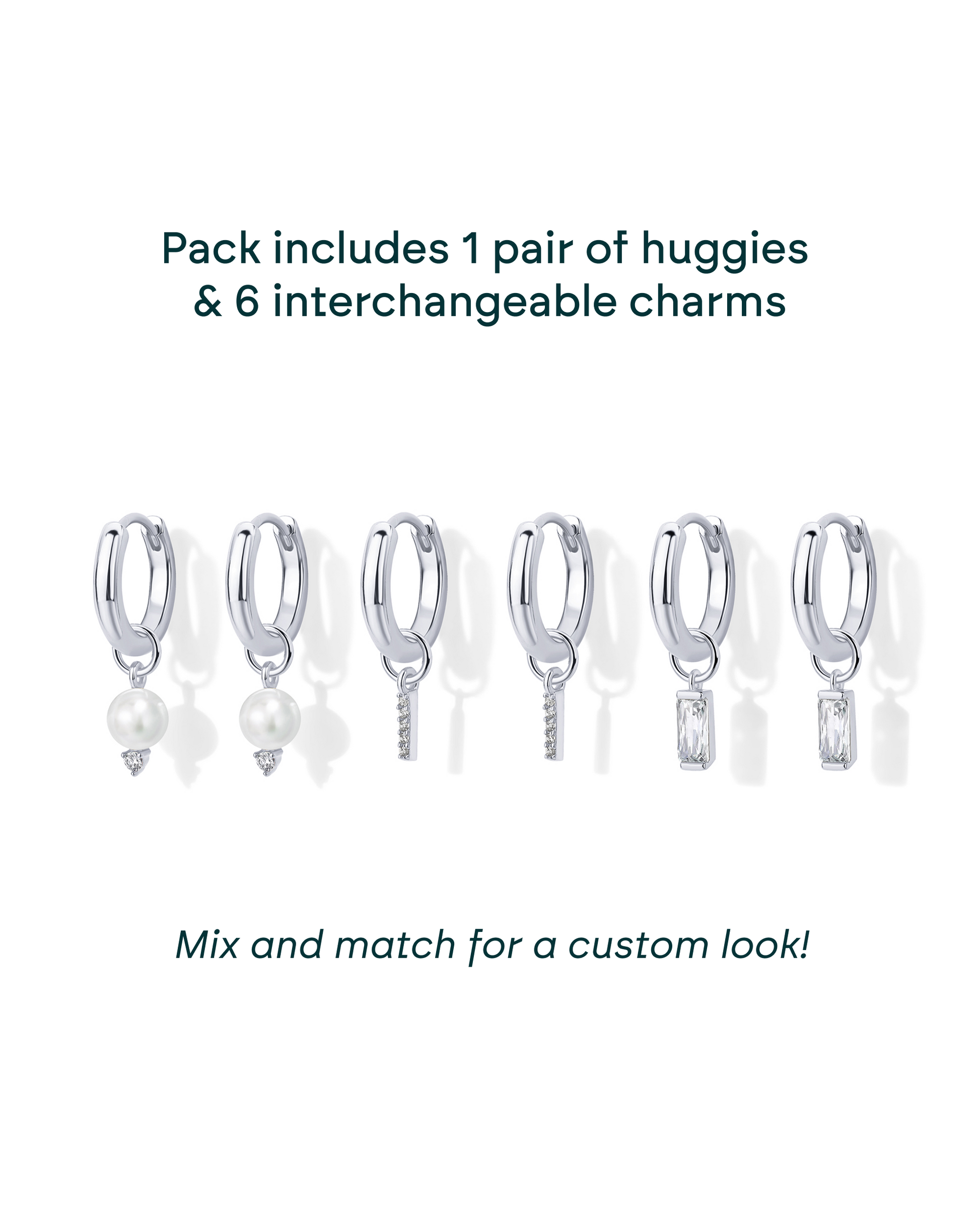 Mix and Match Huggie and Charms Set