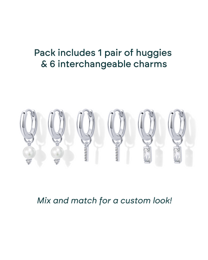 Mix and Match Huggie and Charms Set