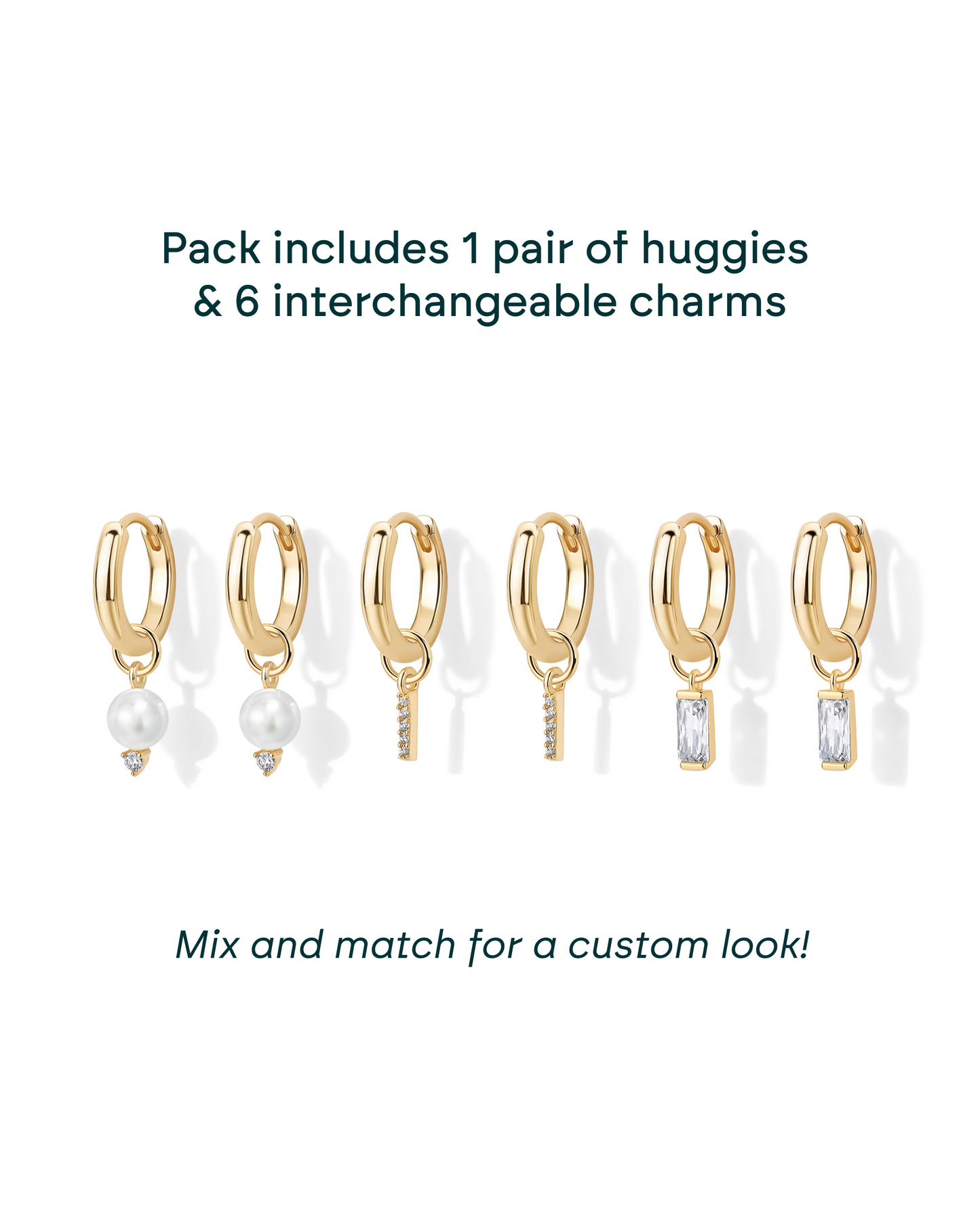 Mix and Match Huggie and Charms Set