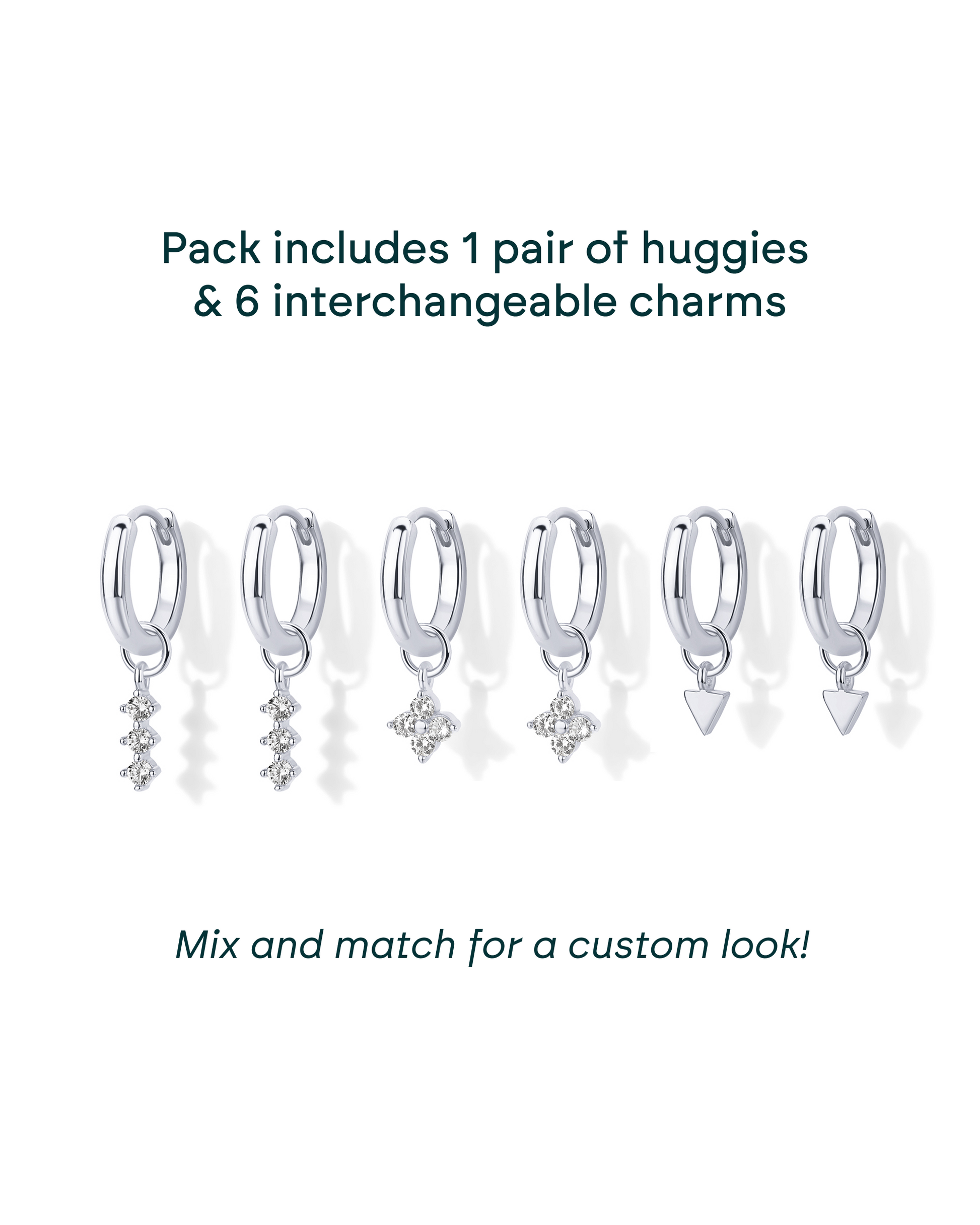 Mix and Match Huggie and Charms Set