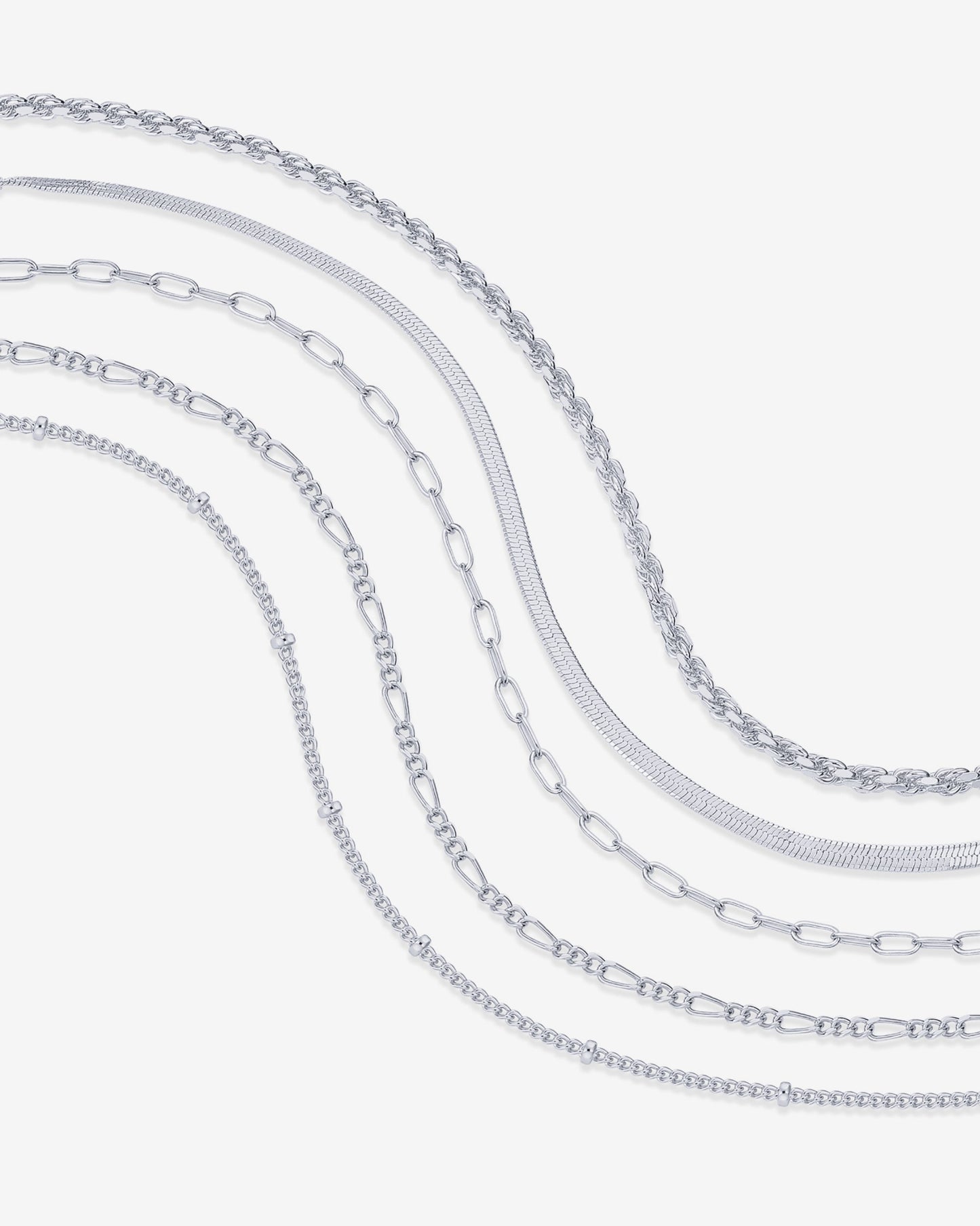 Wear Everywhere Chain Bracelet 5-Pack