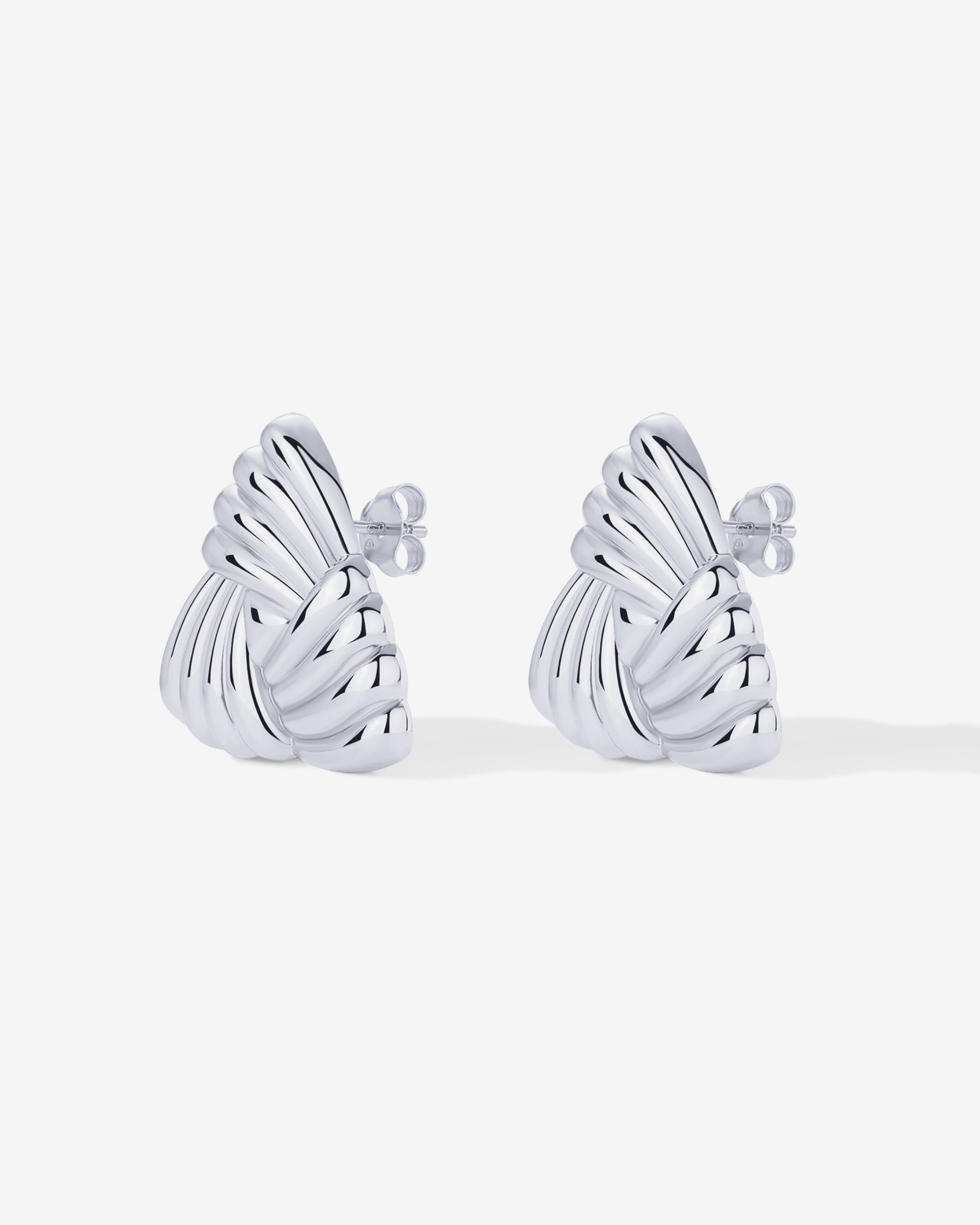 Vintage Triangle Knot Earrings