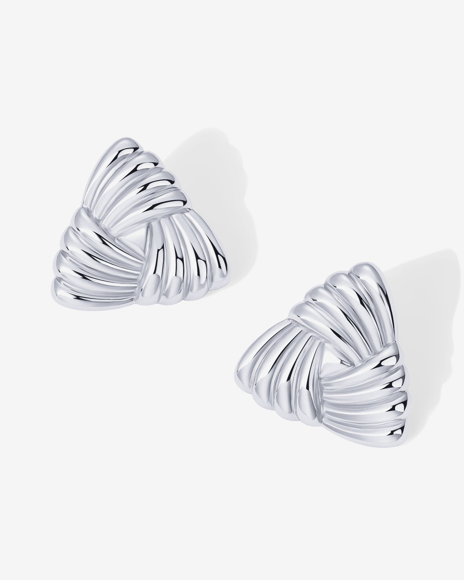 Vintage Triangle Knot Earrings