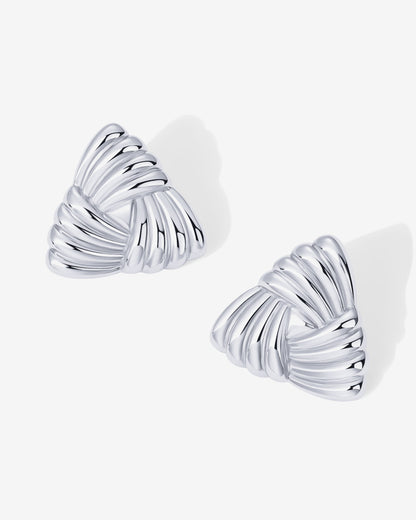 Vintage Triangle Knot Earrings