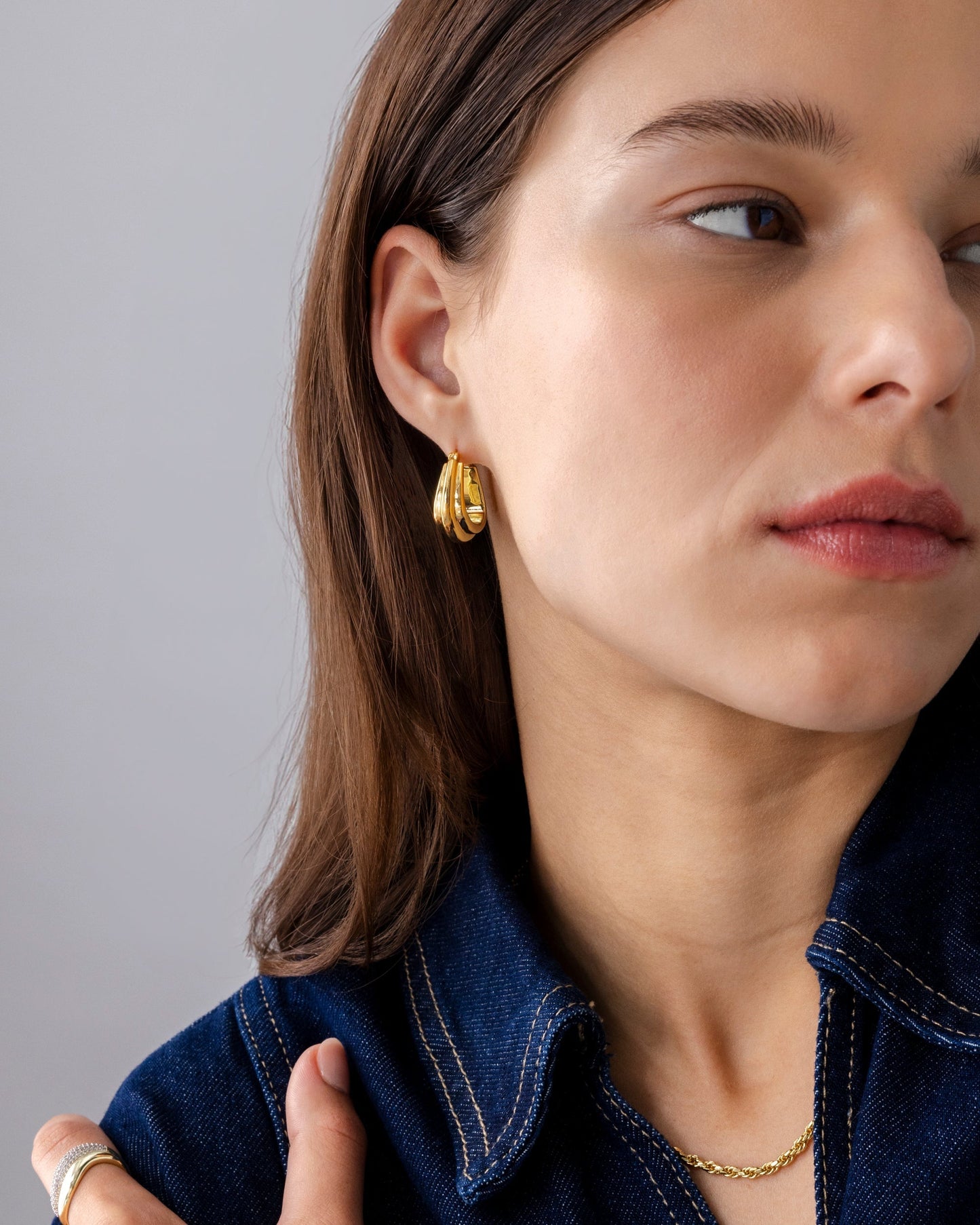 Chunky Triangle Hoops