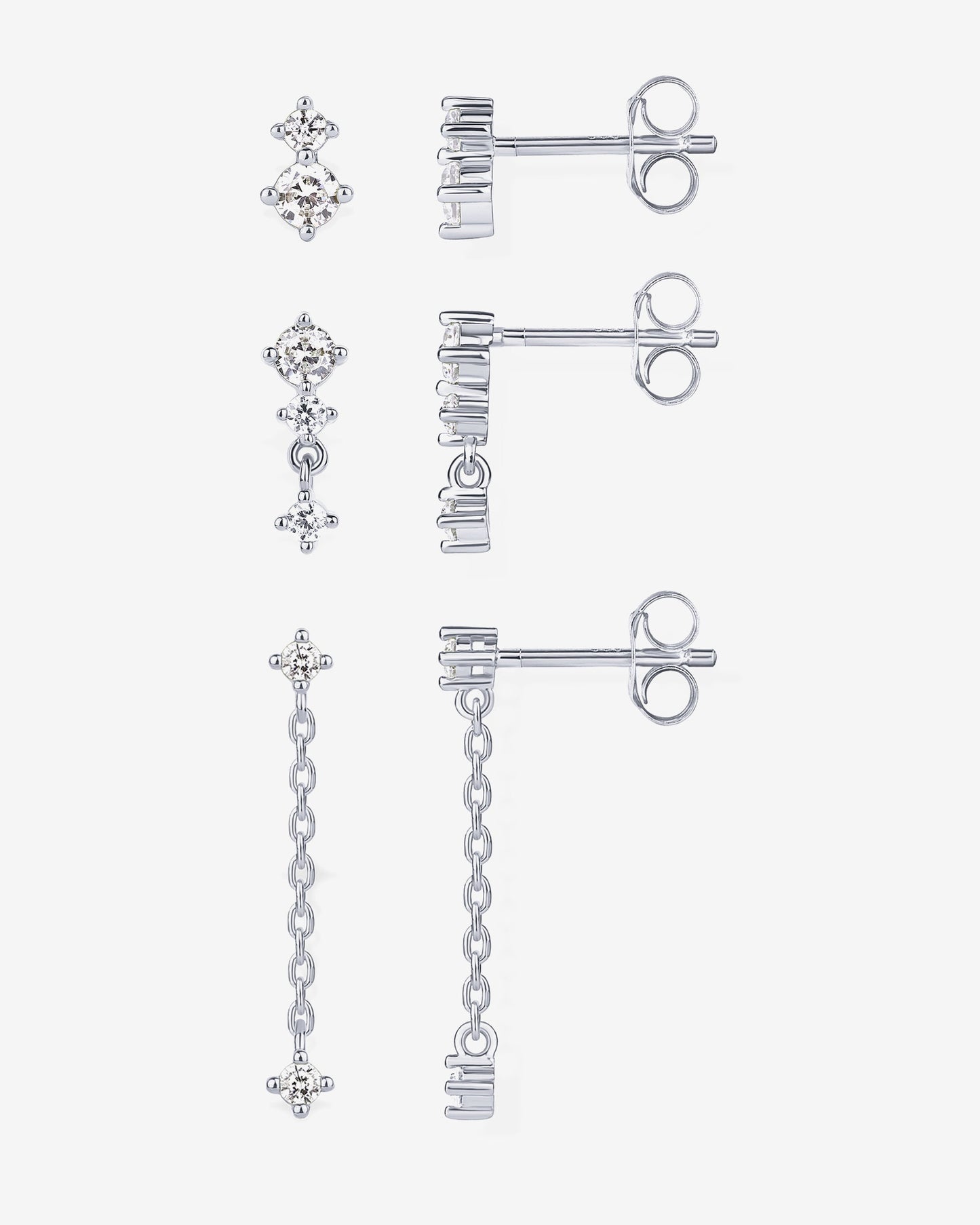 Mix and Match Stud and Dangle 3 Pack