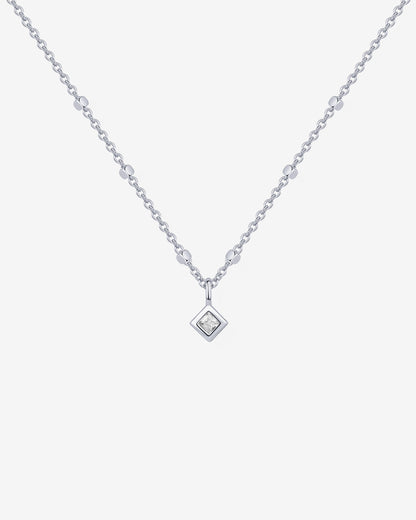 Statement Square Chain Princess Pendant
