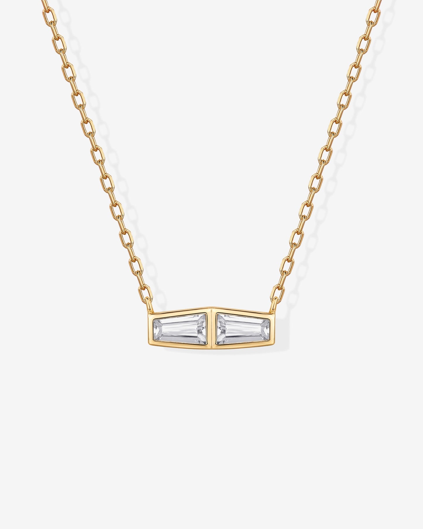 Double Baguette Necklace