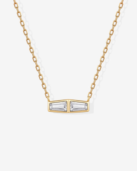 Double Baguette Necklace