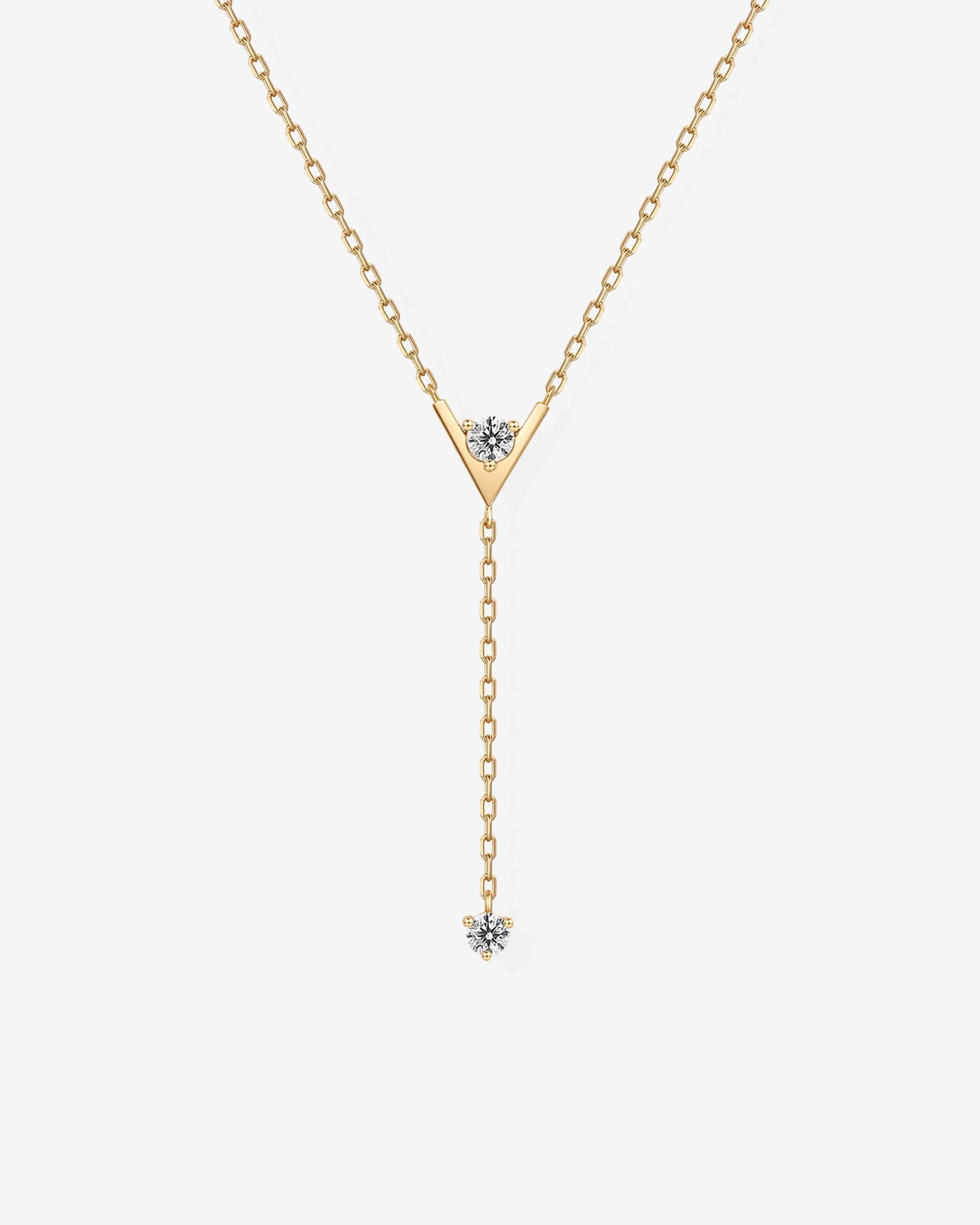 Mini Drop Lariat Necklace