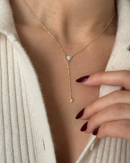 Mini Drop Lariat Necklace
