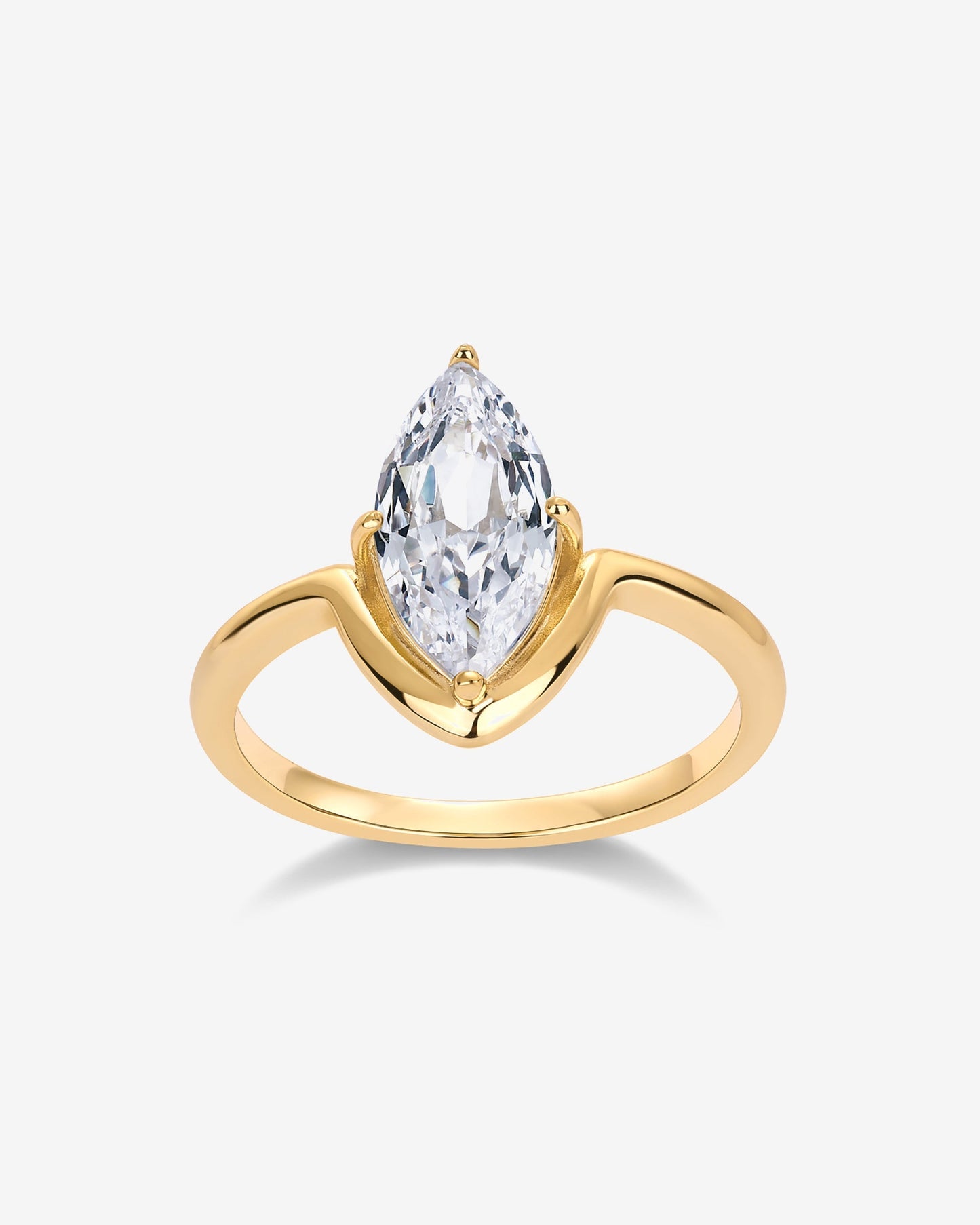 I Love Love Marquise Ring