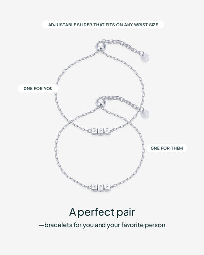 BFF-ILYSM Cube Bracelet