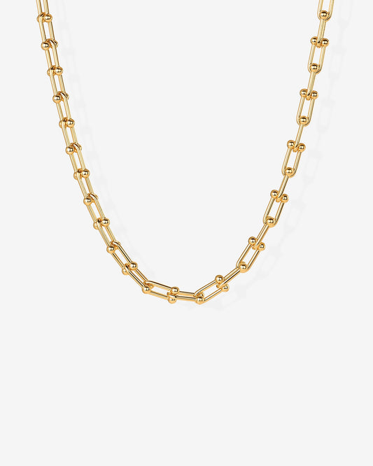 Chunky Barbell Links Chain Necklace
