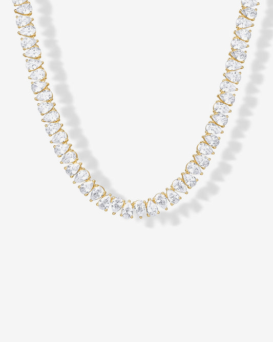Pear Tennis Necklace