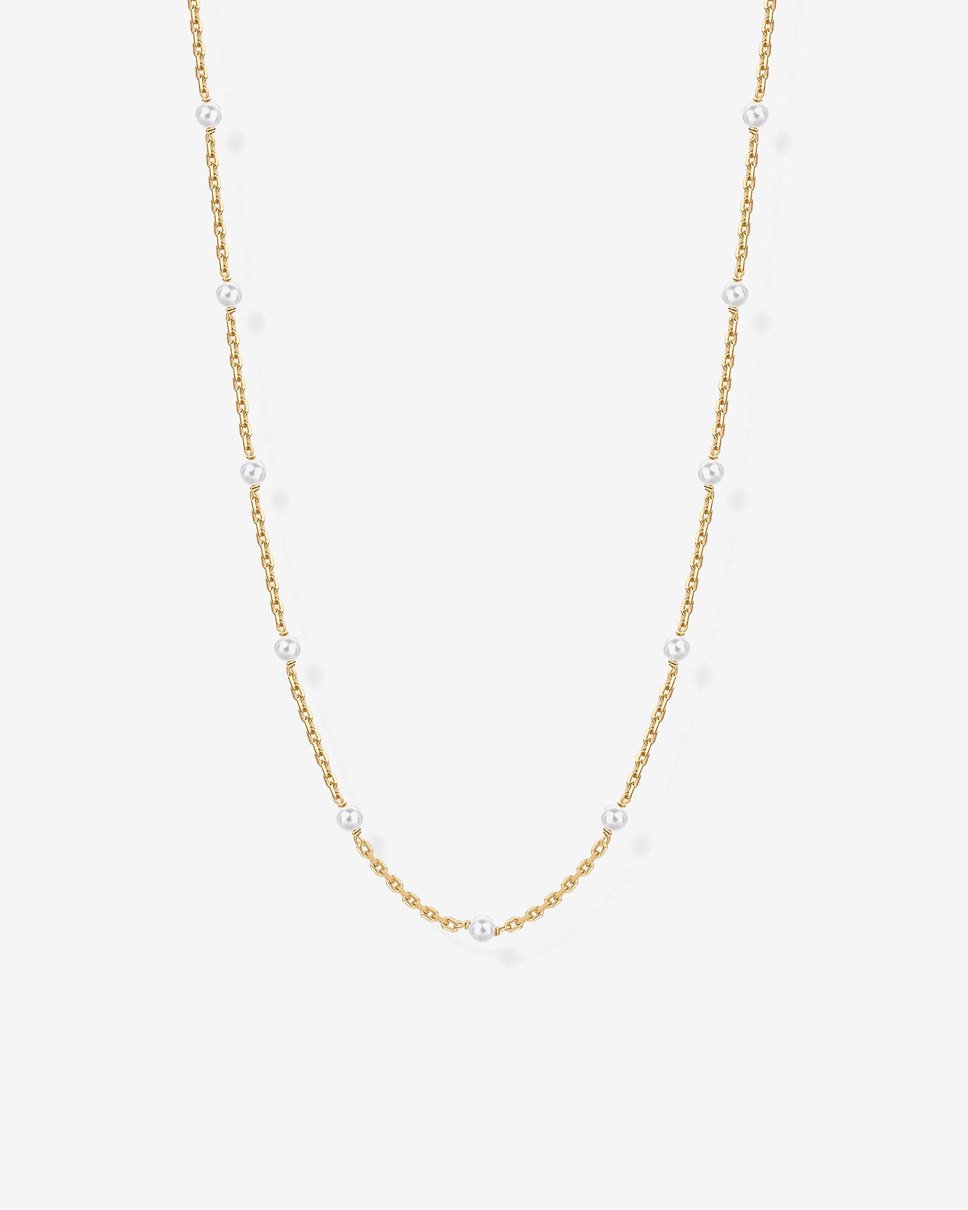 Pearl Station Chain Necklace