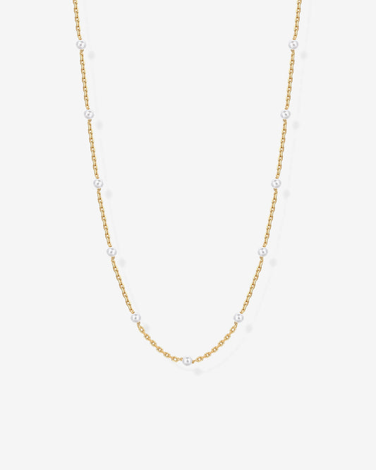 Pearl Station Chain Necklace