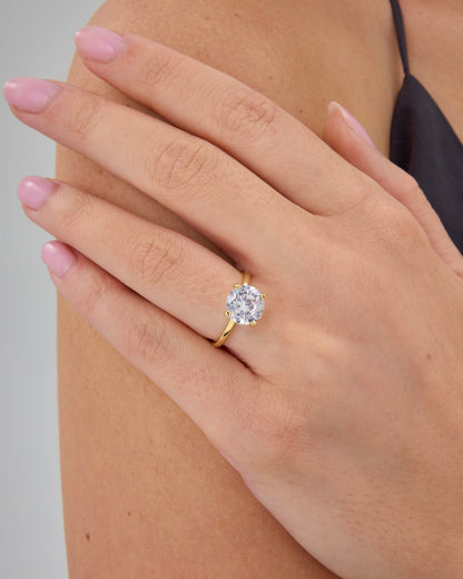 Round Solitaire Engagement Ring